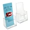Azar Displays Trifold Brochure Holder. Inside Dimension: 4.125''W, 50PK 252012-50PK - alternate 1